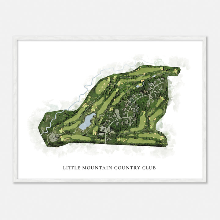 Print of Little Mountain Country Club Classic Map