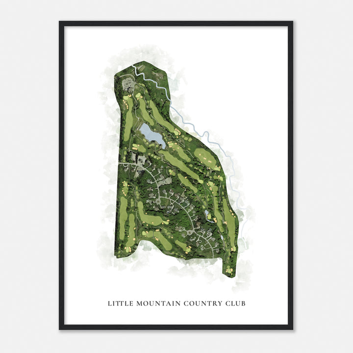 Print of Little Mountain Country Club Classic Map