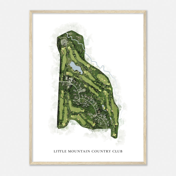 Print of Little Mountain Country Club Classic Map