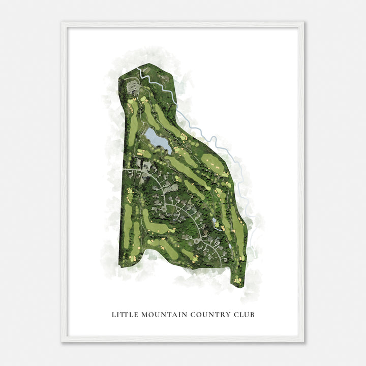 Print of Little Mountain Country Club Classic Map