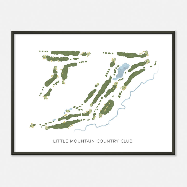 Print of Little Mountain Country Club Modern Map