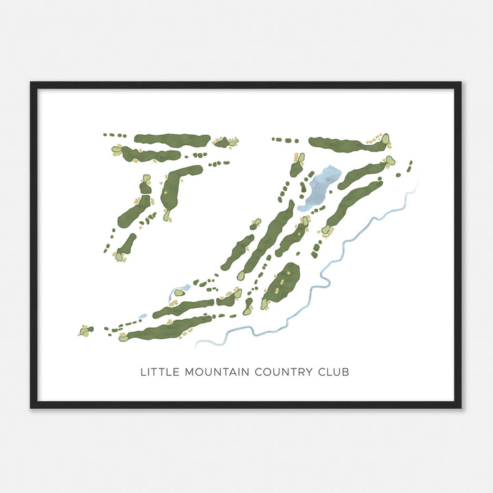 Print of Little Mountain Country Club Modern Map