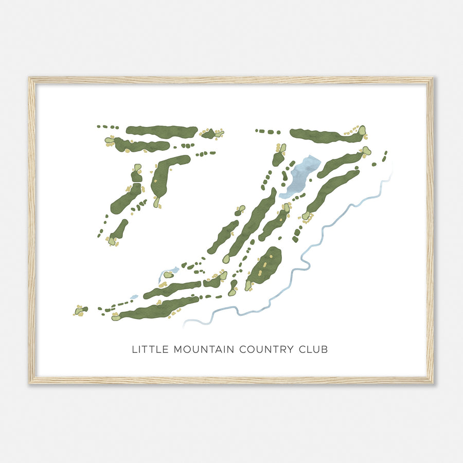 Print of Little Mountain Country Club Modern Map