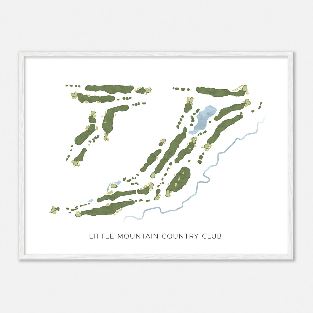 Print of Little Mountain Country Club Modern Map