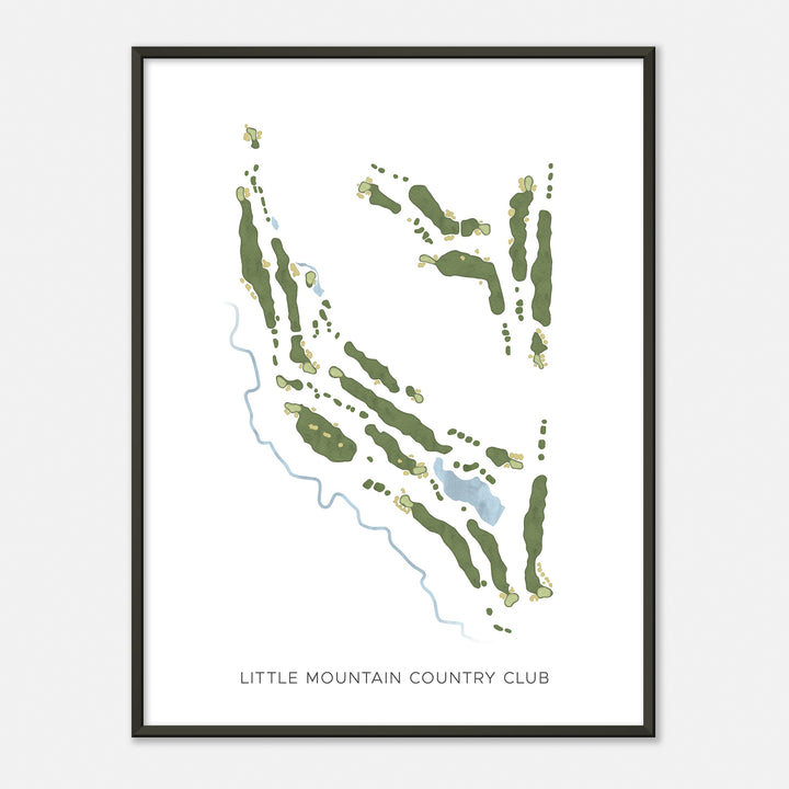 Print of Little Mountain Country Club Modern Map