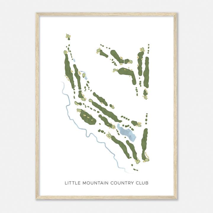 Print of Little Mountain Country Club Modern Map