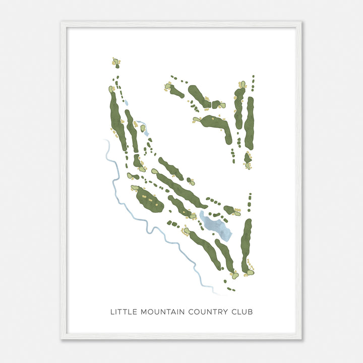 Print of Little Mountain Country Club Modern Map