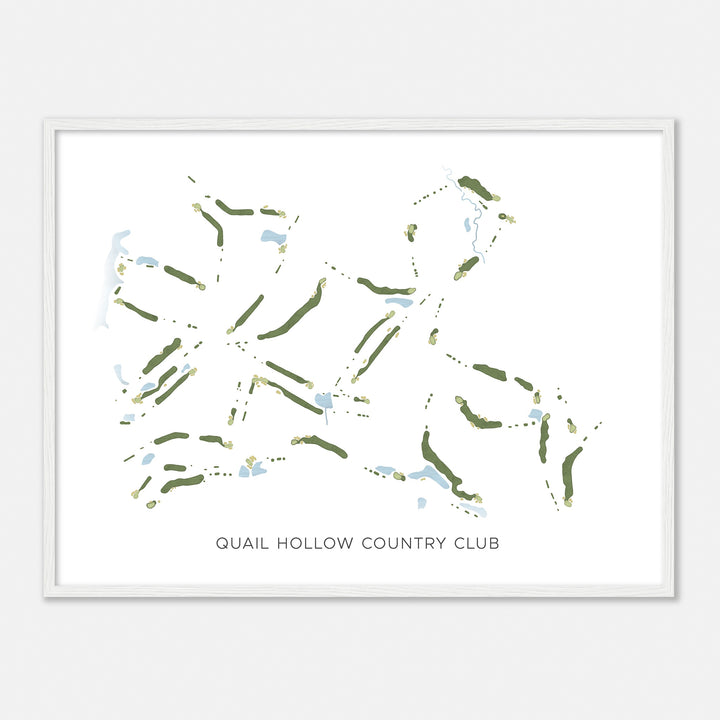 Print of Quail Hollow Country Club Modern Map