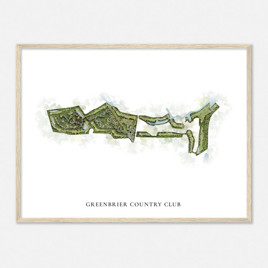 Print of Greenbrier Country Club Classic Map