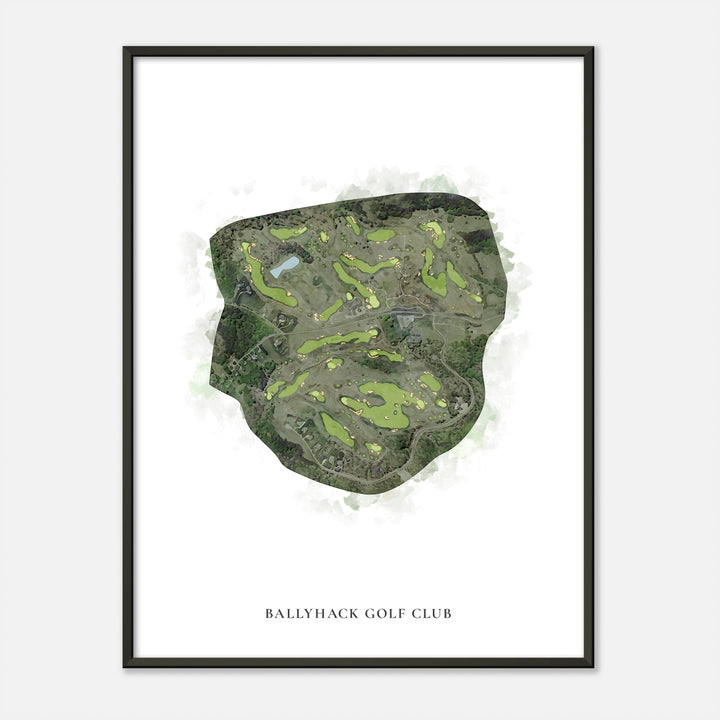 Print of Ballyhack Golf Club Classic Map