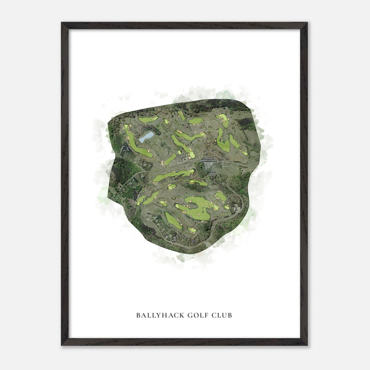 Print of Ballyhack Golf Club Classic Map