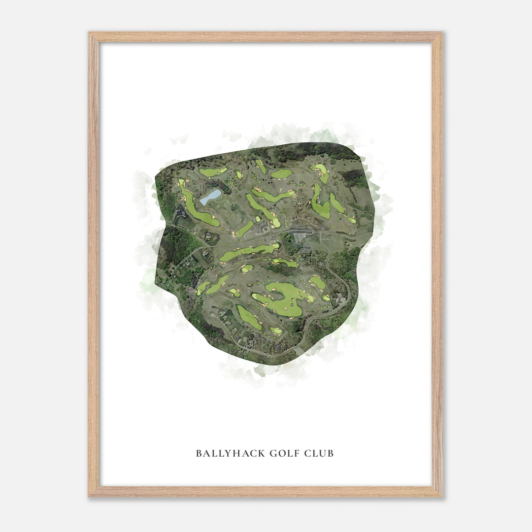 Print of Ballyhack Golf Club Classic Map