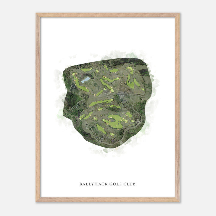 Print of Ballyhack Golf Club Classic Map