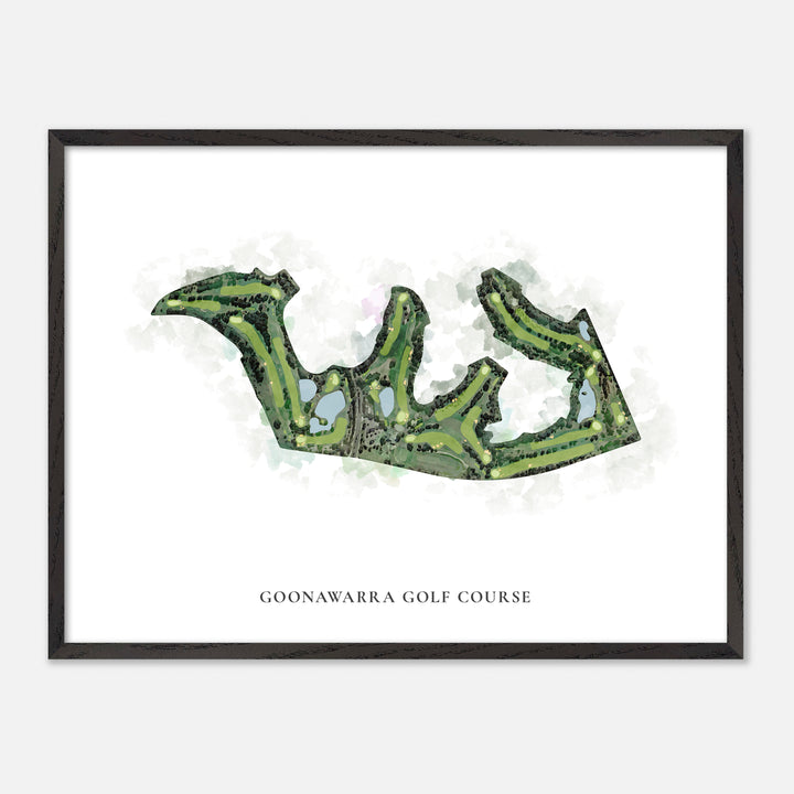Print of Goonawarra Golf Course Classic Map