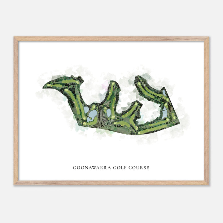 Print of Goonawarra Golf Course Classic Map
