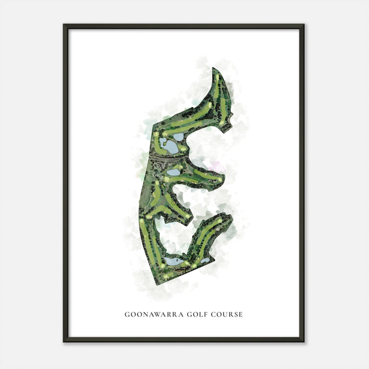 Print of Goonawarra Golf Course Classic Map