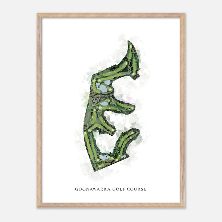 Print of Goonawarra Golf Course Classic Map