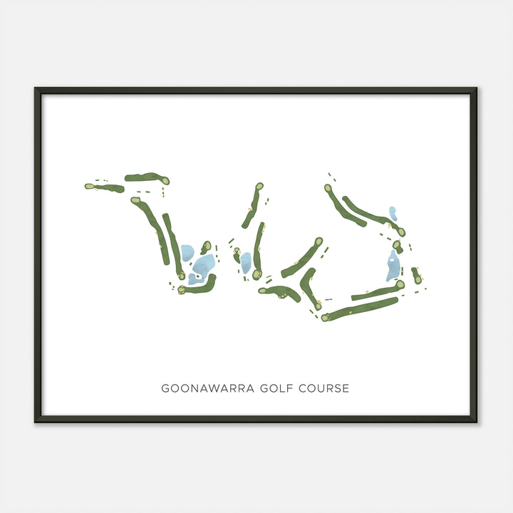 Print of Goonawarra Golf Course Modern Map