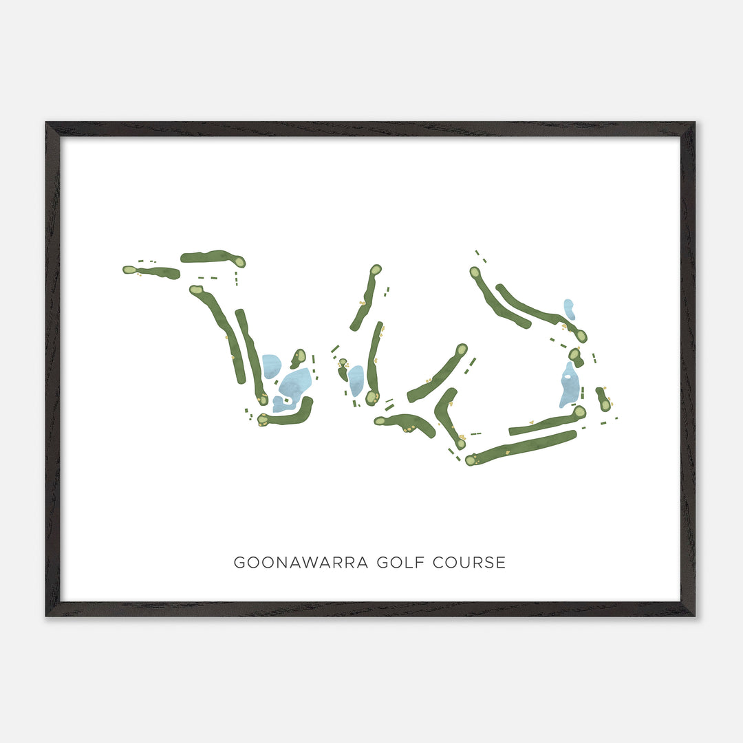 Print of Goonawarra Golf Course Modern Map