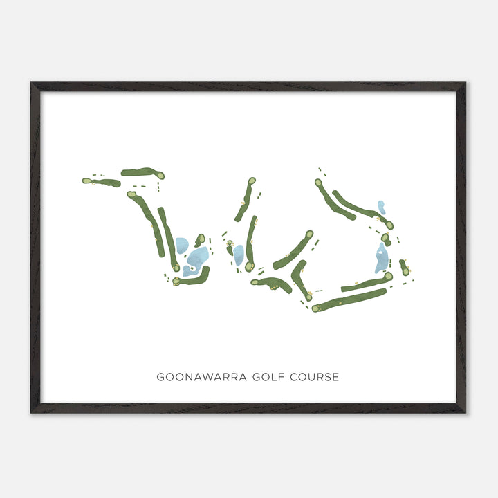 Print of Goonawarra Golf Course Modern Map