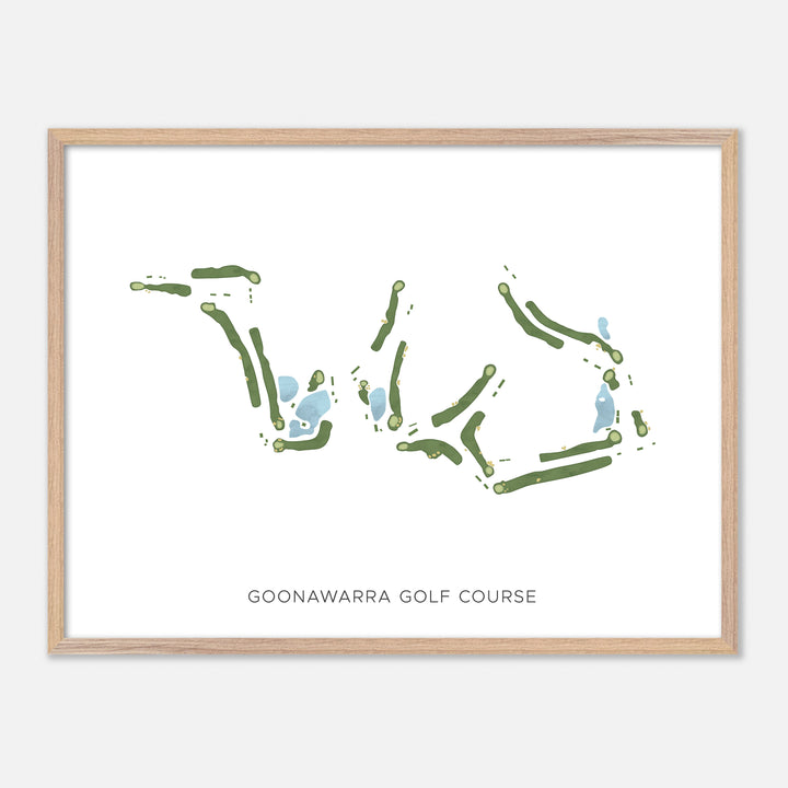 Print of Goonawarra Golf Course Modern Map