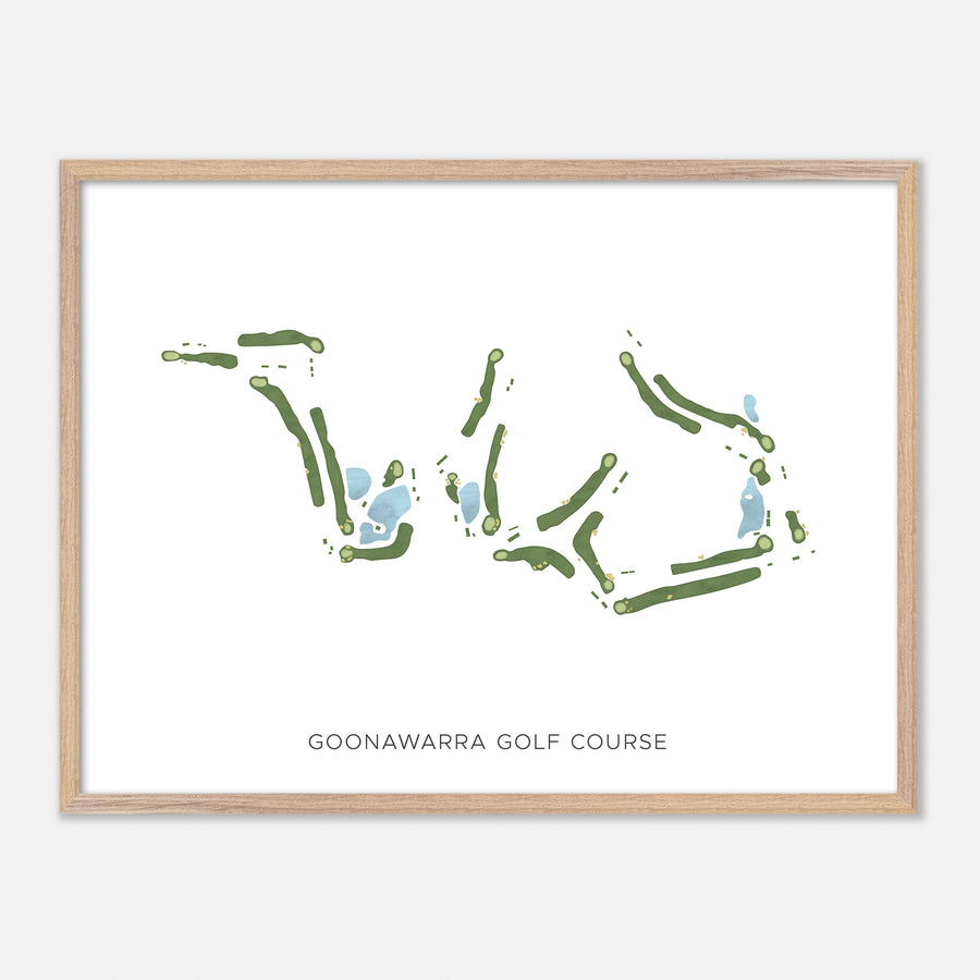Print of Goonawarra Golf Course Modern Map