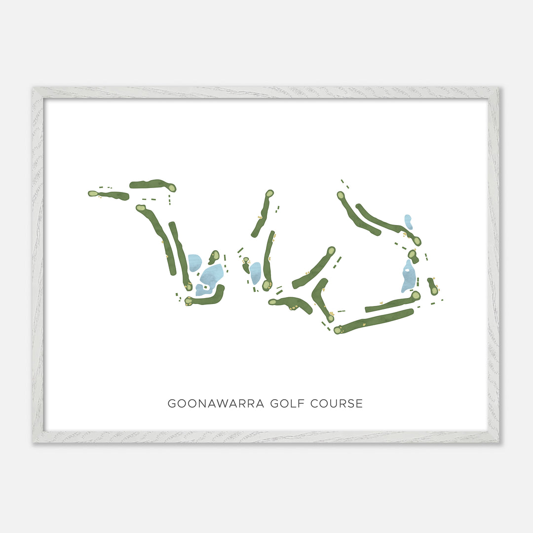 Print of Goonawarra Golf Course Modern Map