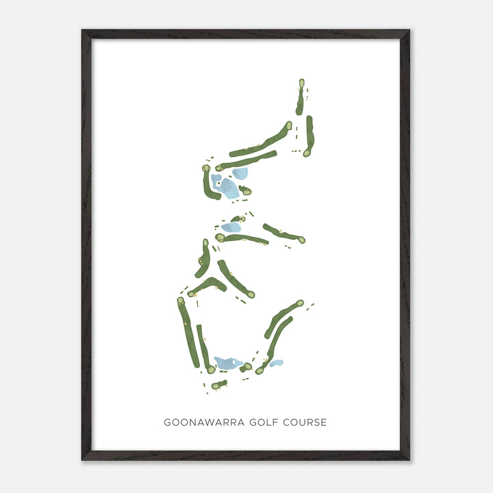 Print of Goonawarra Golf Course Modern Map