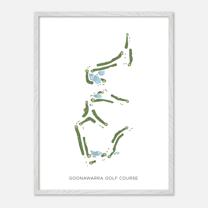 Print of Goonawarra Golf Course Modern Map