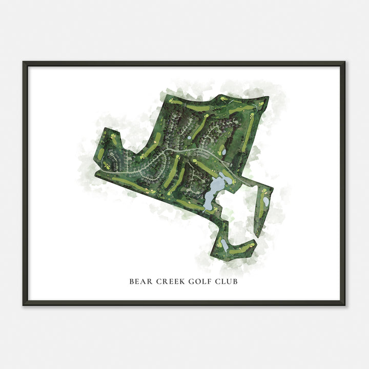 Print of Bear Creek Golf Club Classic Map