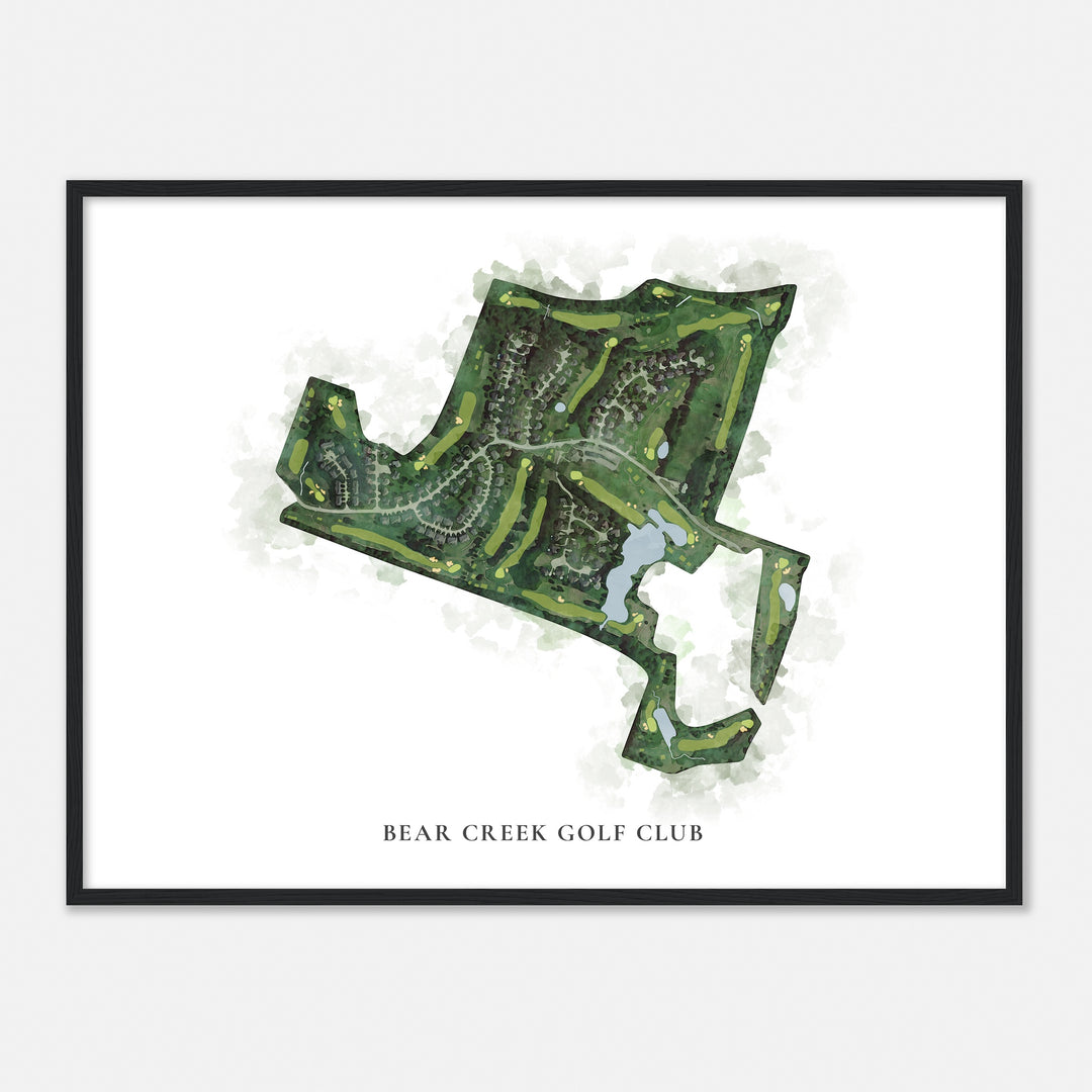 Print of Bear Creek Golf Club Classic Map