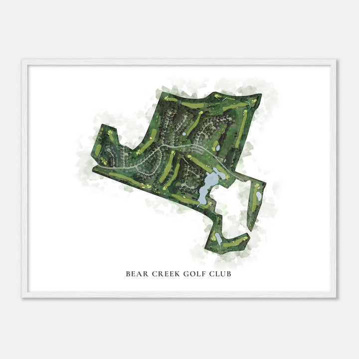 Print of Bear Creek Golf Club Classic Map