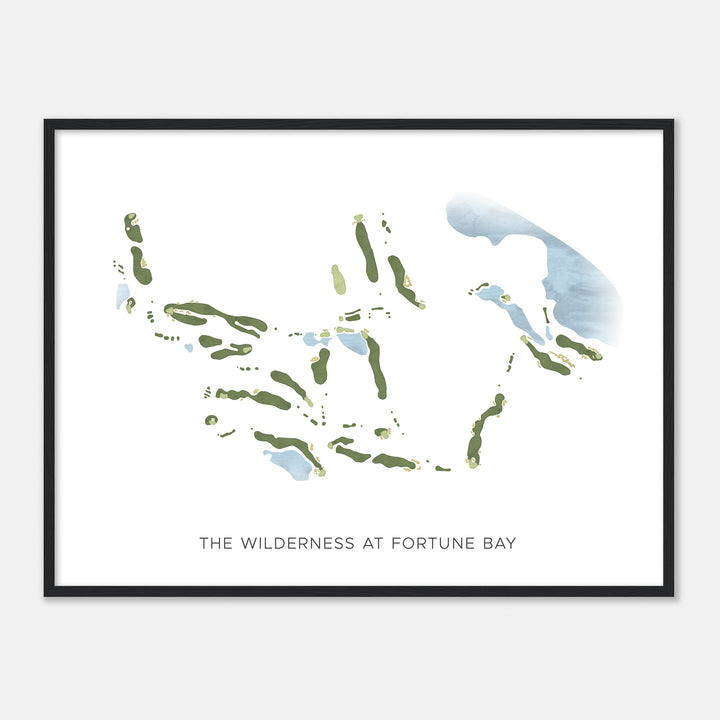 Print of The Wilderness At Fortune Bay Modern Map