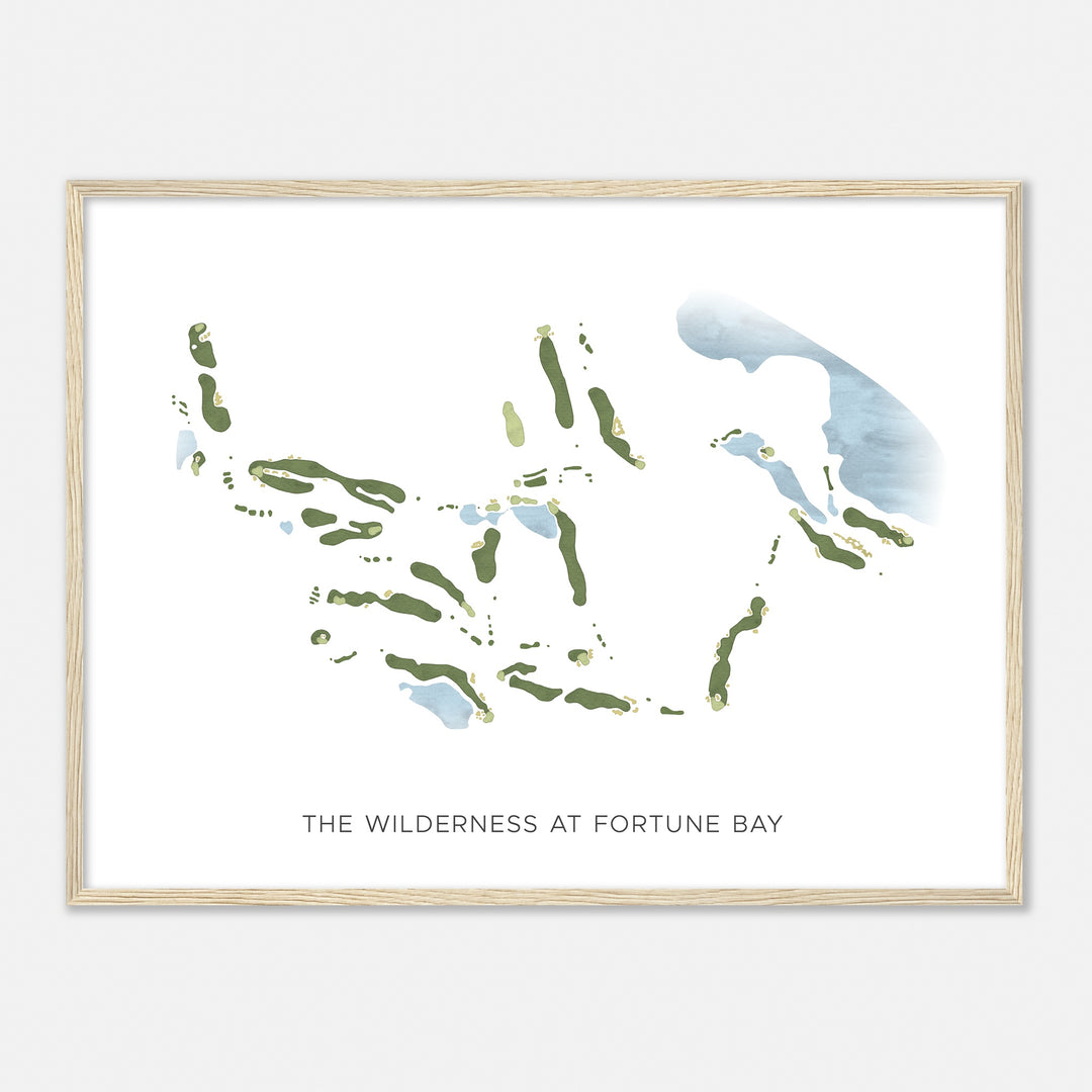 Print of The Wilderness At Fortune Bay Modern Map