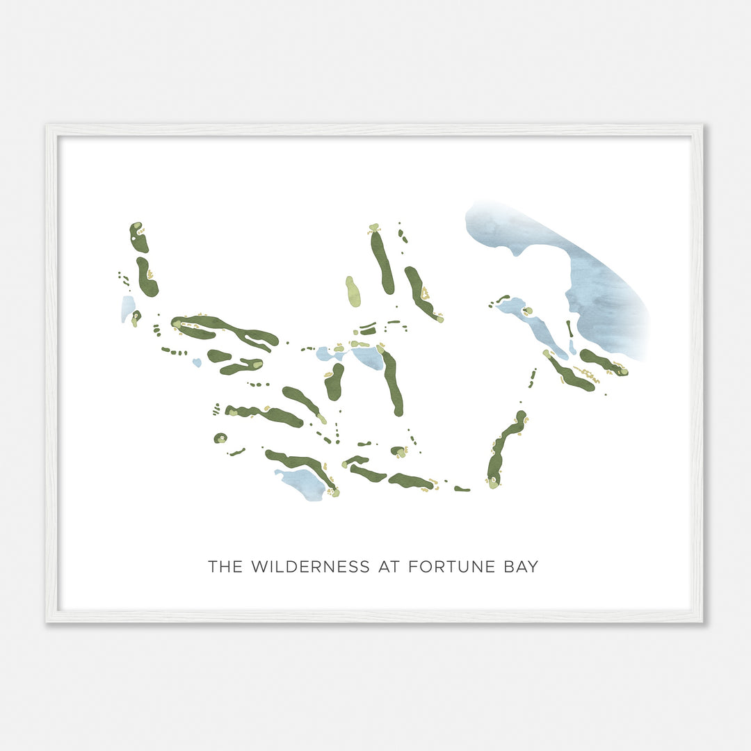 Print of The Wilderness At Fortune Bay Modern Map