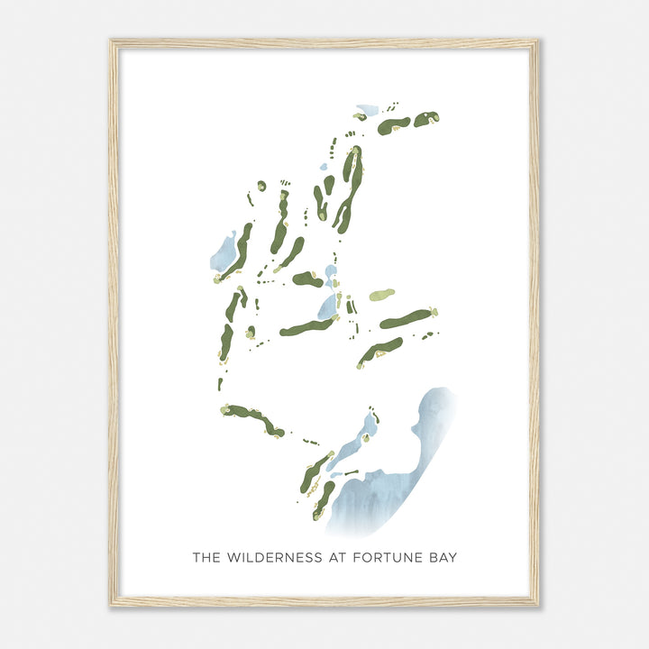 Print of The Wilderness At Fortune Bay Modern Map