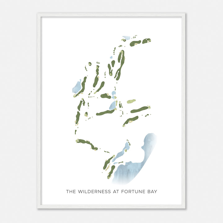 Print of The Wilderness At Fortune Bay Modern Map