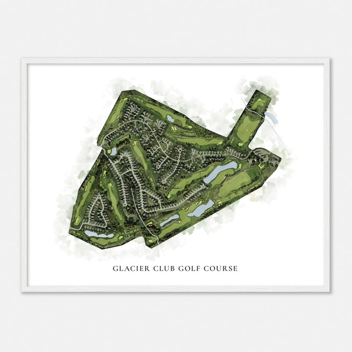 Print of Glacier Club Golf Course Classic Map