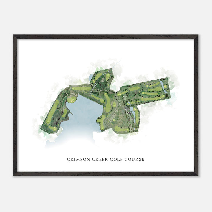 Print of Crimson Creek Golf Course Classic Map