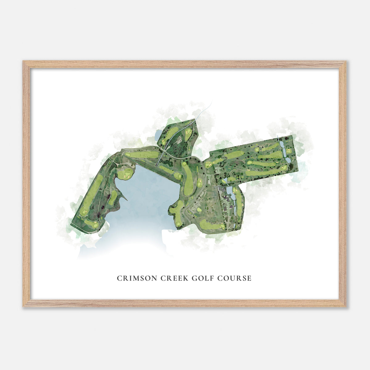 Print of Crimson Creek Golf Course Classic Map