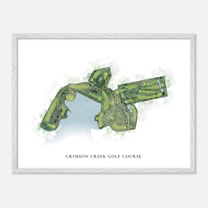 Print of Crimson Creek Golf Course Classic Map