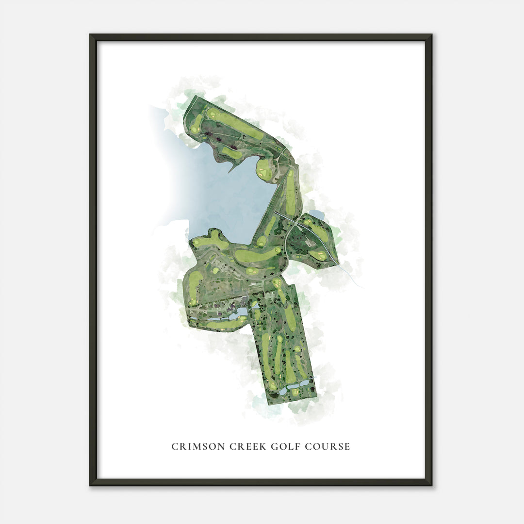 Print of Crimson Creek Golf Course Classic Map