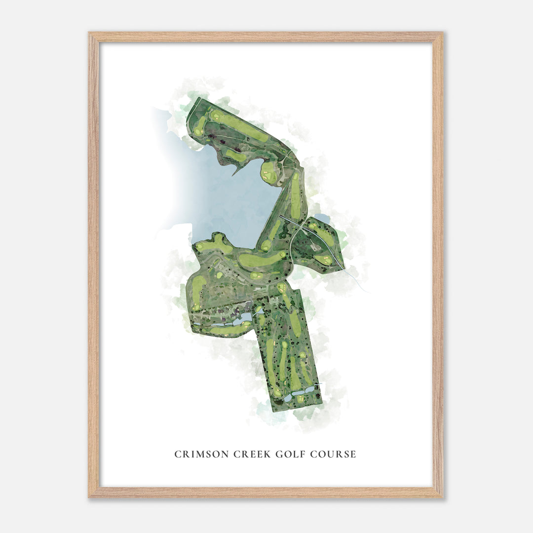 Print of Crimson Creek Golf Course Classic Map