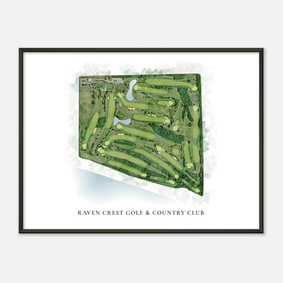Print of Raven Crest Golf &amp; Country Club Classic Map