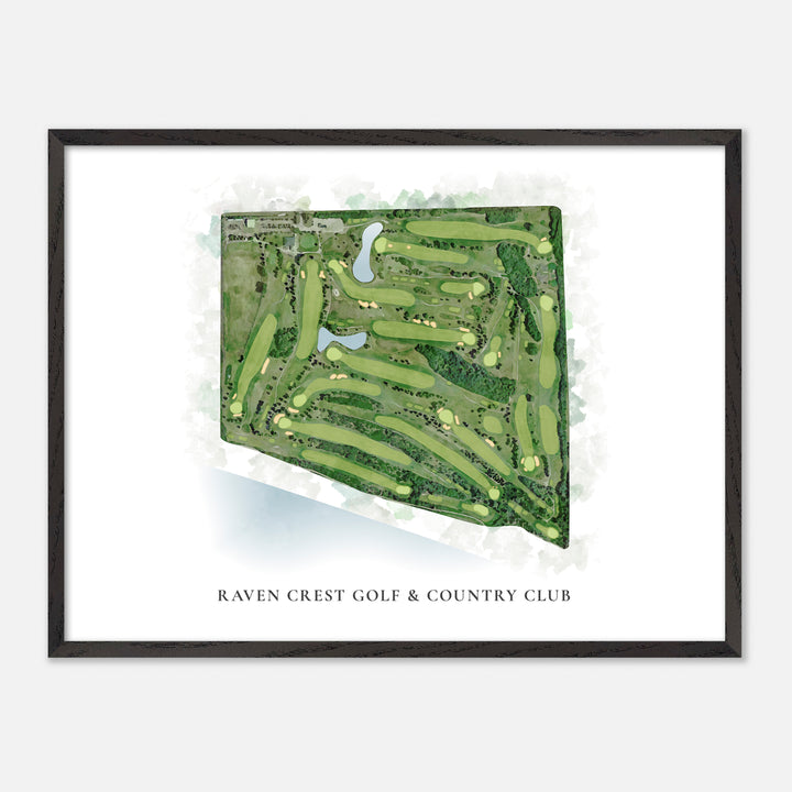 Print of Raven Crest Golf &amp; Country Club Classic Map