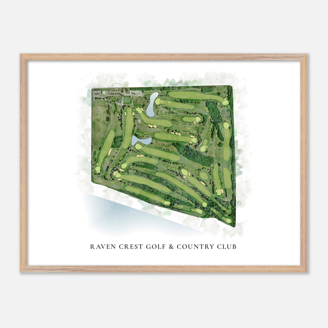 Print of Raven Crest Golf &amp; Country Club Classic Map