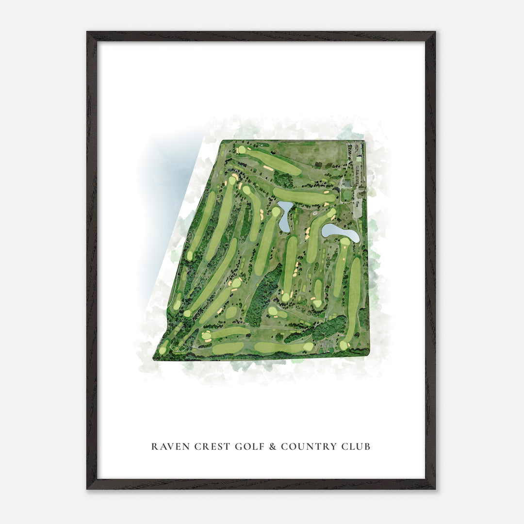 Print of Raven Crest Golf &amp; Country Club Classic Map