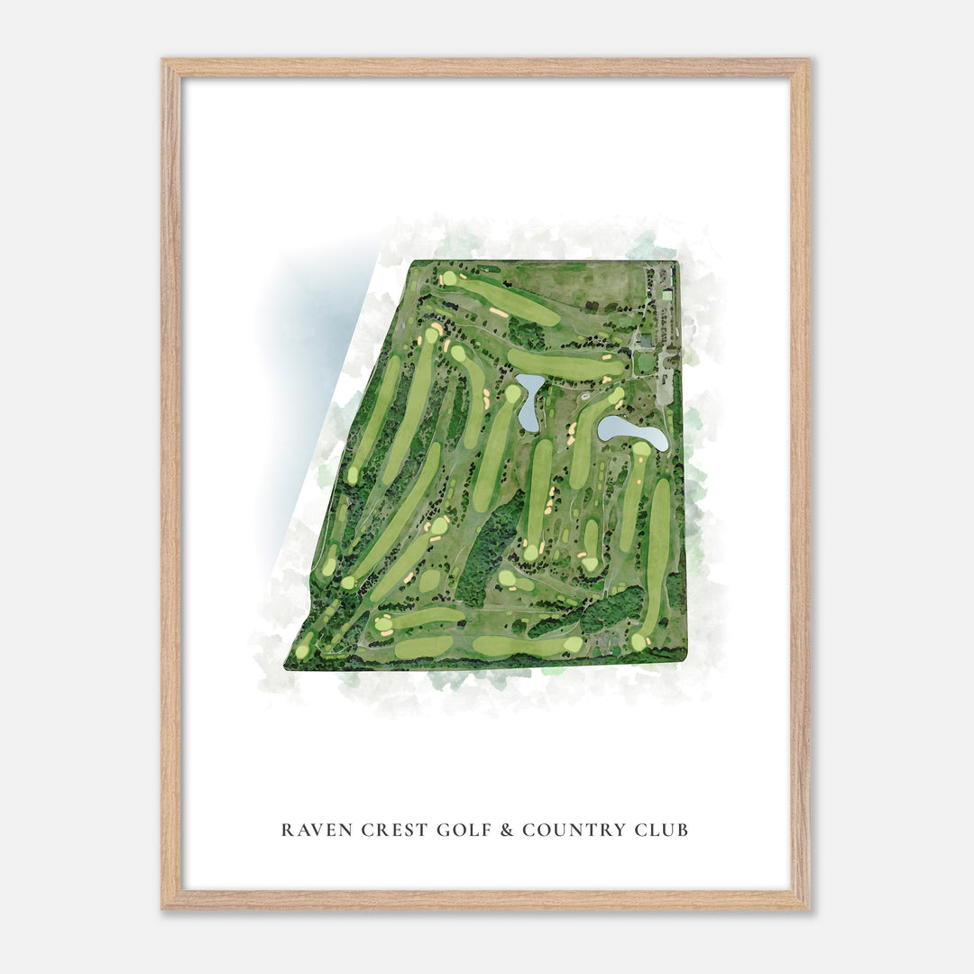 Print of Raven Crest Golf &amp; Country Club Classic Map