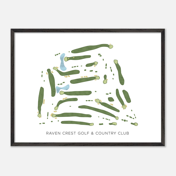 Print of Raven Crest Golf &amp; Country Club Modern Map