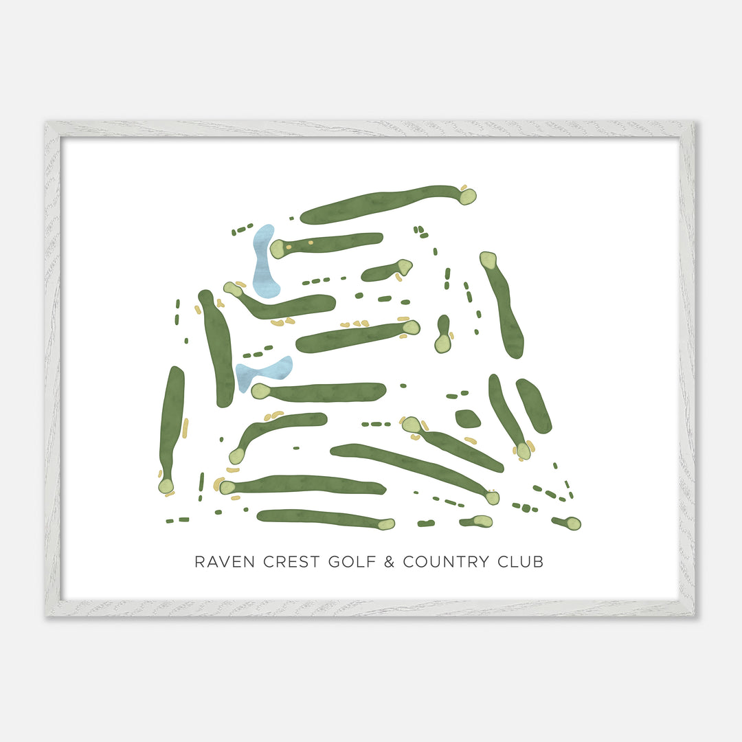 Print of Raven Crest Golf &amp; Country Club Modern Map
